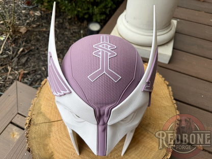 St. Louis Inspired Purple & White  Puck Cancer Mutant Cowl