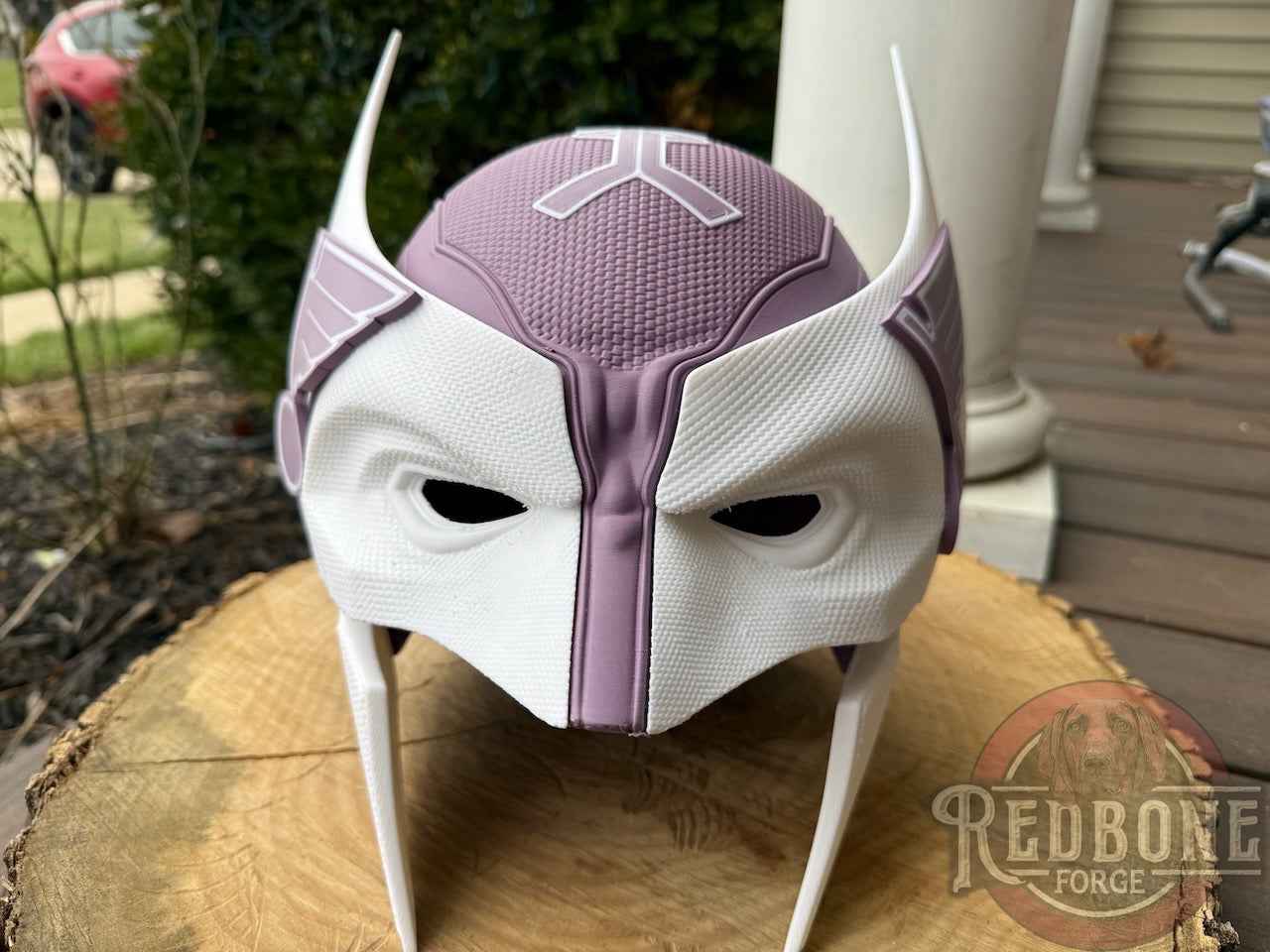 St. Louis Inspired Purple & White  Puck Cancer Mutant Cowl