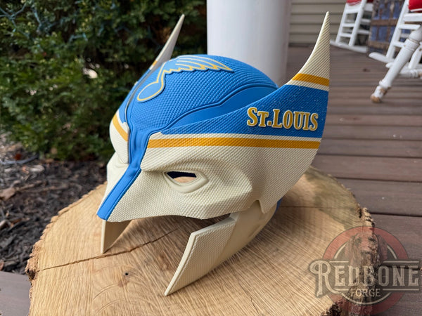 St. Louis Blues Wolverine Winter Classic 3D Printed Helmet