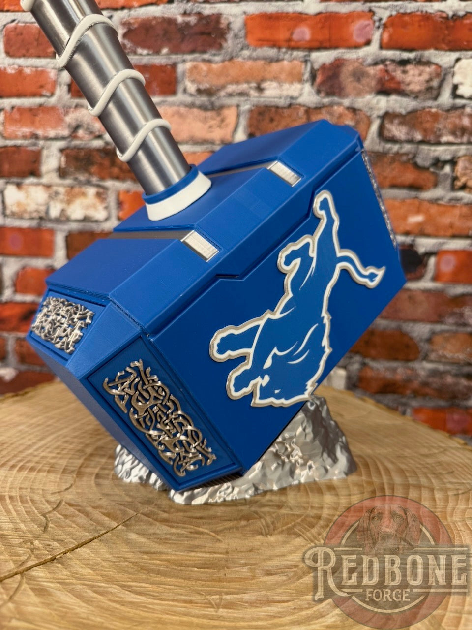 Detroit -Inspired Lions Mjolnir Thor Hammer