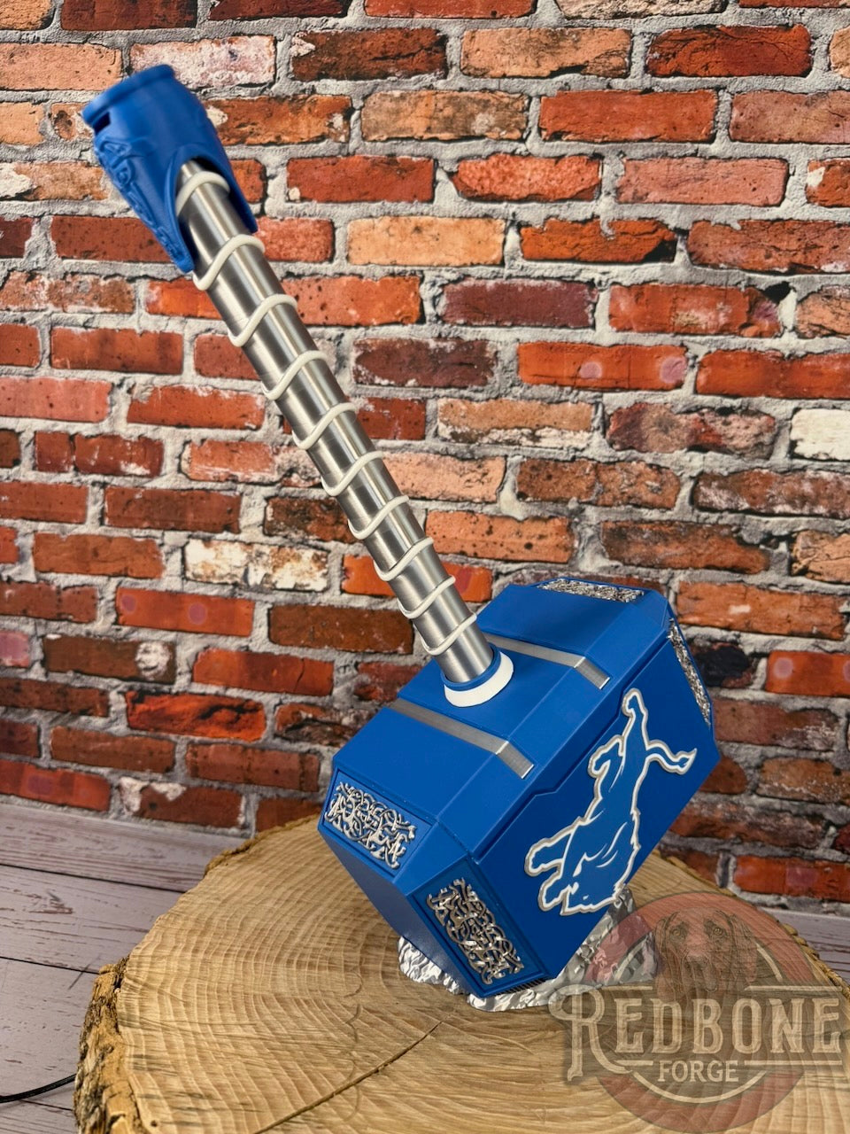 Detroit -Inspired Lions Mjolnir Thor Hammer