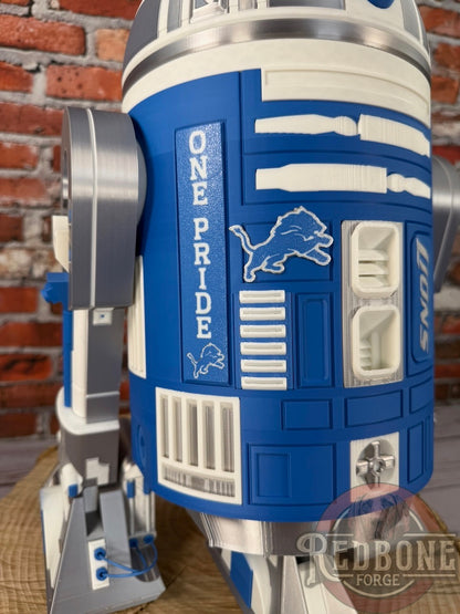 Detroit-Inspired R2 49ers Lions Astromech Droid
