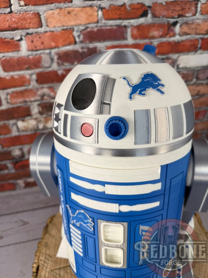 Detroit-Inspired R2 49ers Lions Astromech Droid