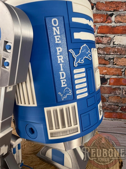 Detroit-Inspired R2 49ers Lions Astromech Droid