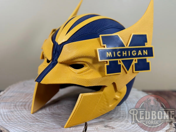 Michigan Wolverines Wolverine 3D Printed Helmet