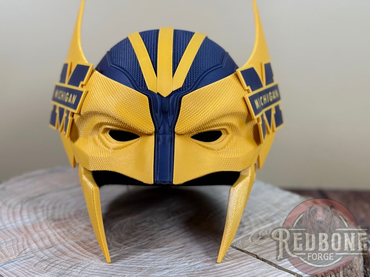 Michigan-Inspired Navy Blue & Gold Mutant Cowl