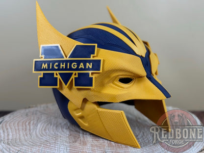 Michigan-Inspired Navy Blue & Gold Mutant Cowl