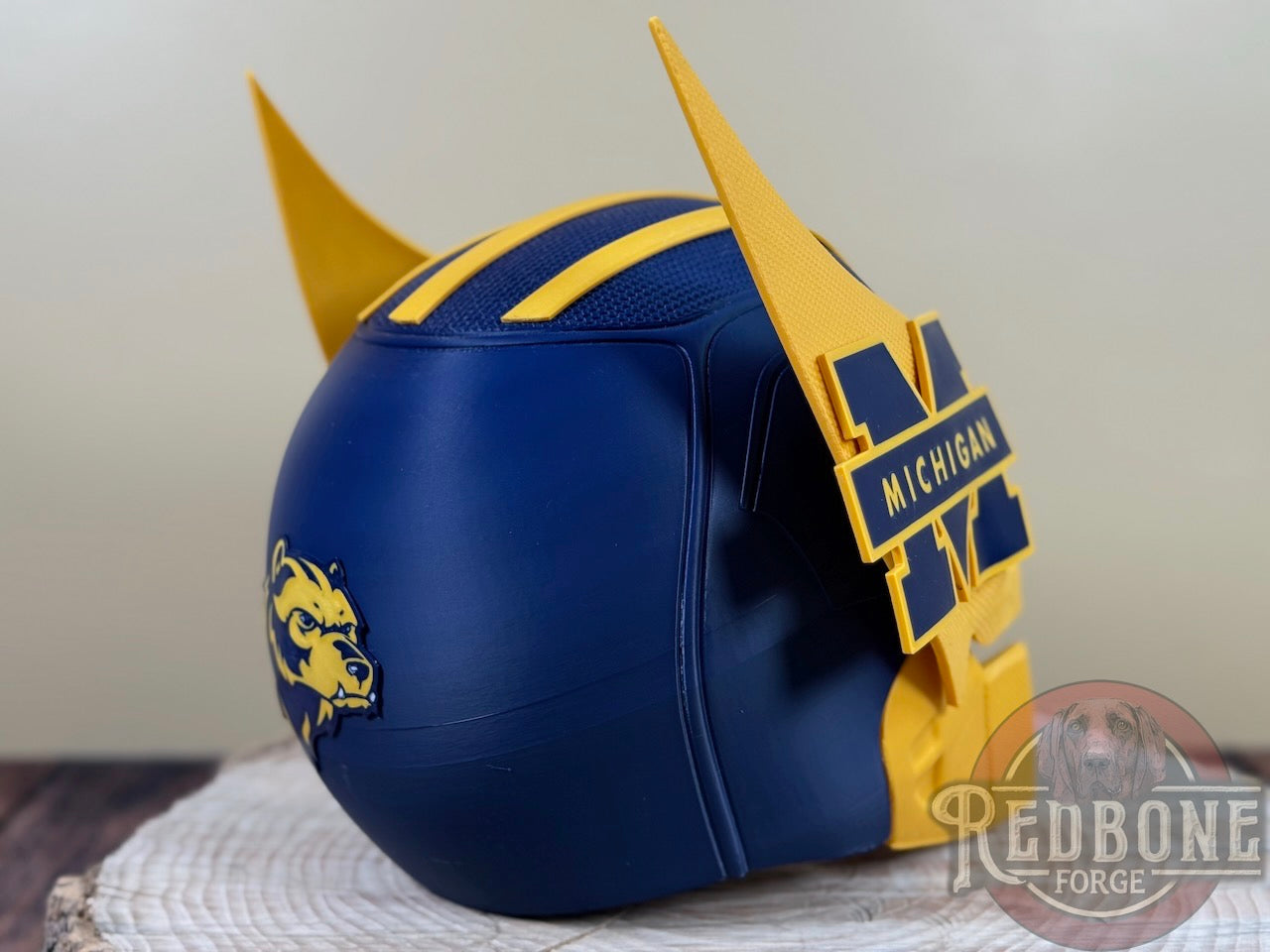 Michigan-Inspired Navy Blue & Gold Mutant Cowl