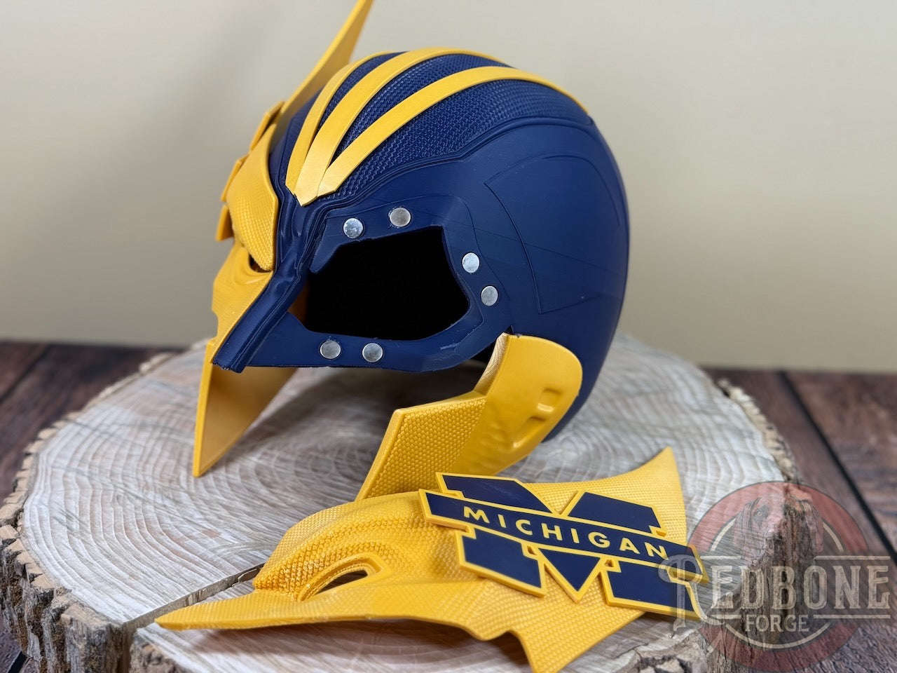 Michigan-Inspired Navy Blue & Gold Mutant Cowl