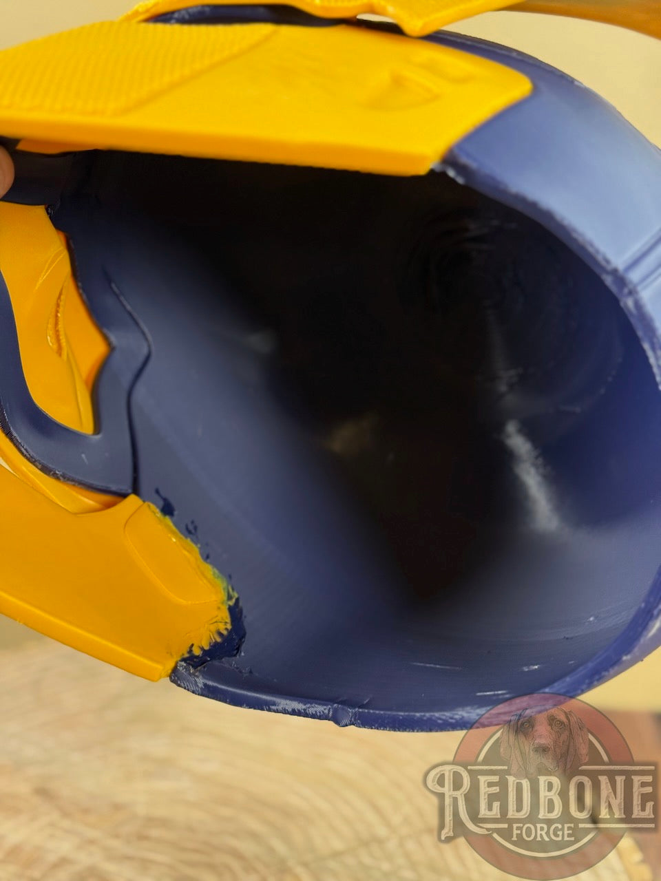 Michigan-Inspired Navy Blue & Gold Mutant Cowl