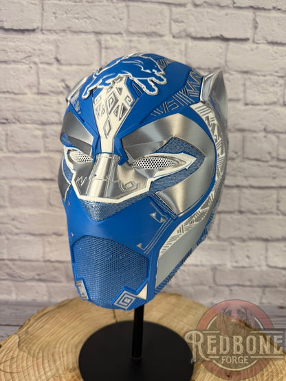 Detroit Inspired Lions Tribal Cat Warrior Helmet