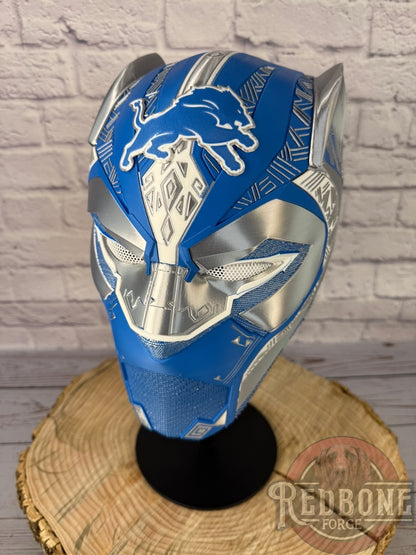 Detroit Inspired Lions Tribal Cat Warrior Helmet