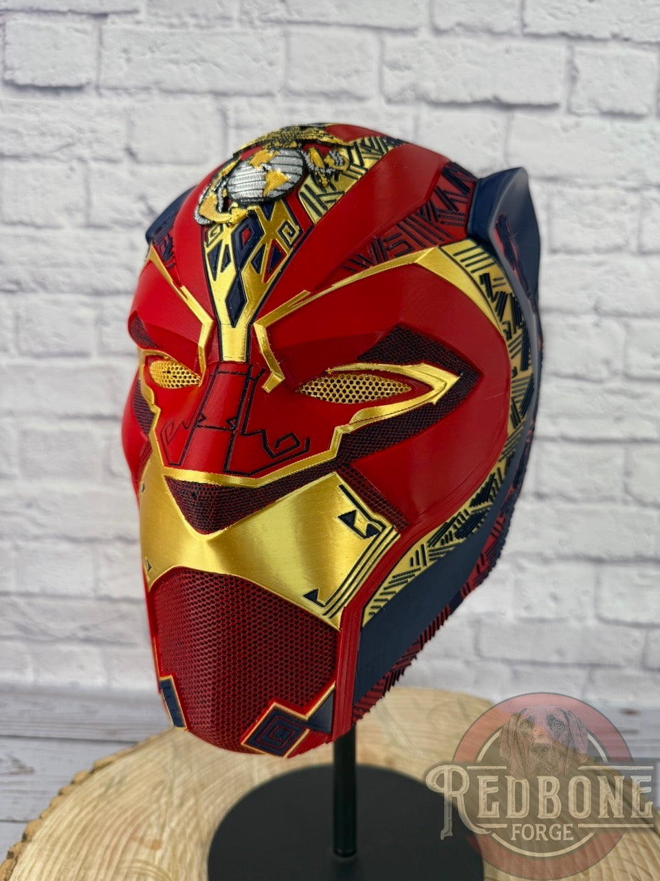 Custom Tribal Cat Panther Warrior Mask 3D Printed