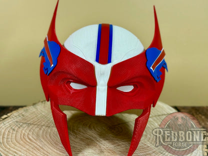 Buffalo-Inspired Red, White, & Blue Mutant Cowl