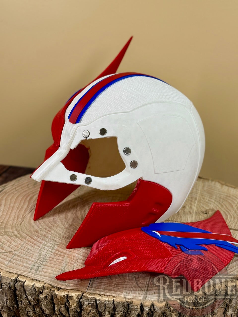 Buffalo-Inspired Red, White, & Blue Mutant Cowl