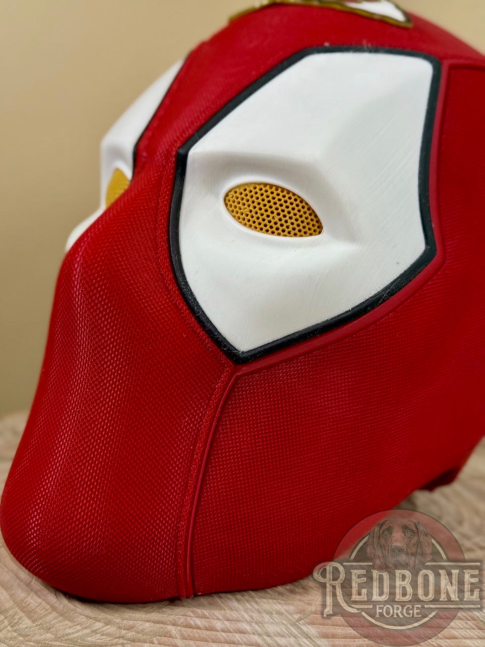 Kansas City Chiefs Deadpool Red & White 3D Printed Helmet