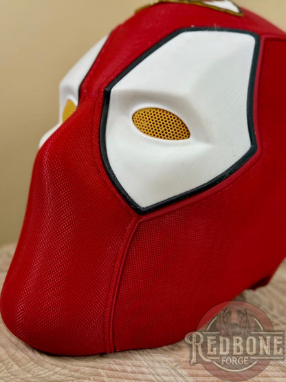 Kansas City Chiefs Deadpool Red & White 3D Printed Helmet