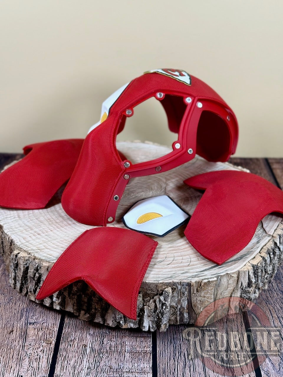 Kansas City Chiefs Deadpool Red & White 3D Printed Helmet