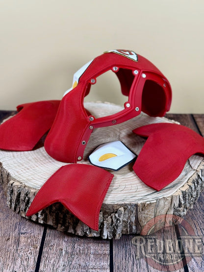 Kansas City Chiefs Deadpool Red & White 3D Printed Helmet