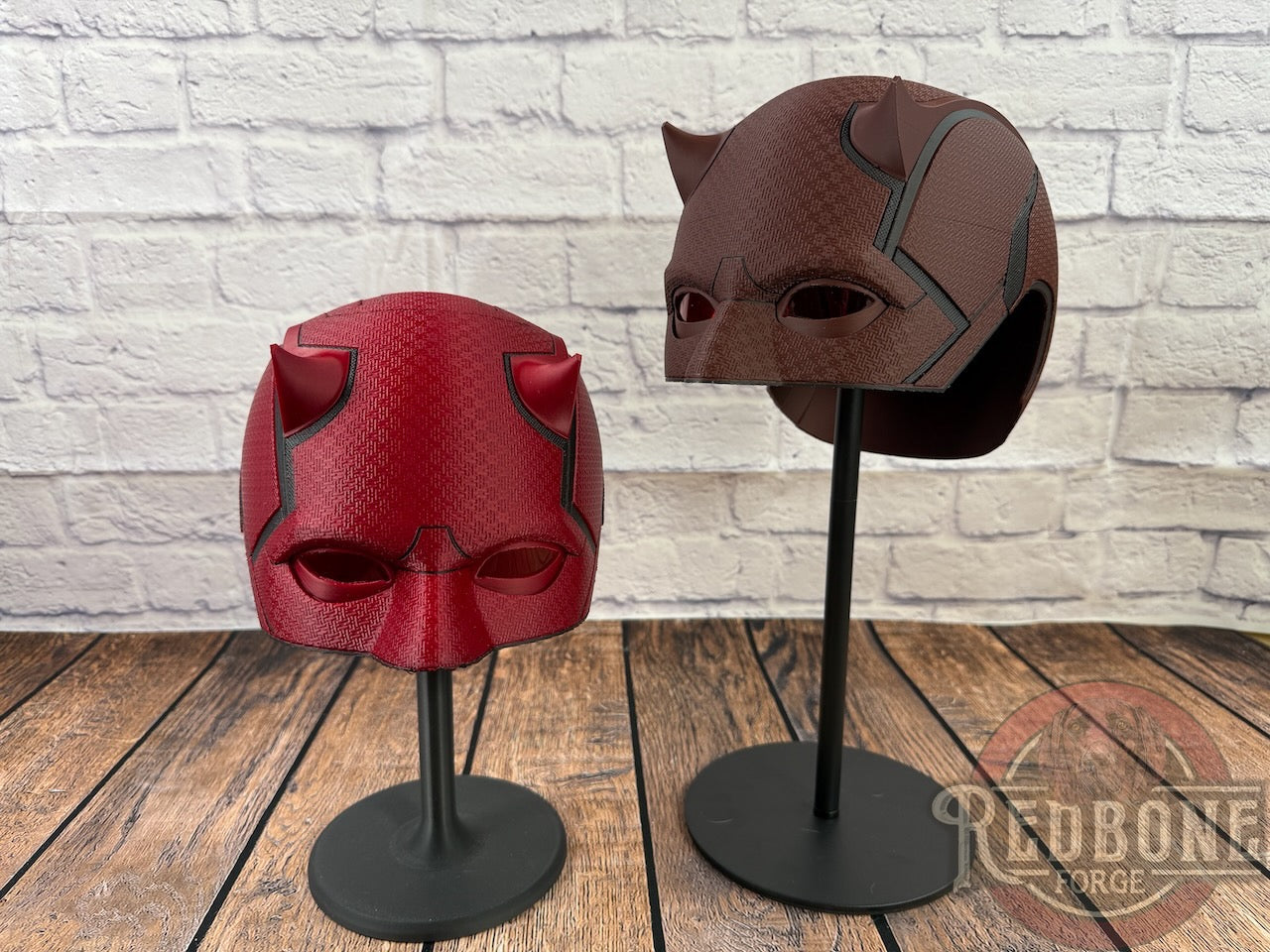 Red or Maroon Blind Devil Helmet