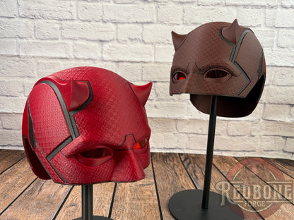 Red or Maroon Blind Devil Helmet