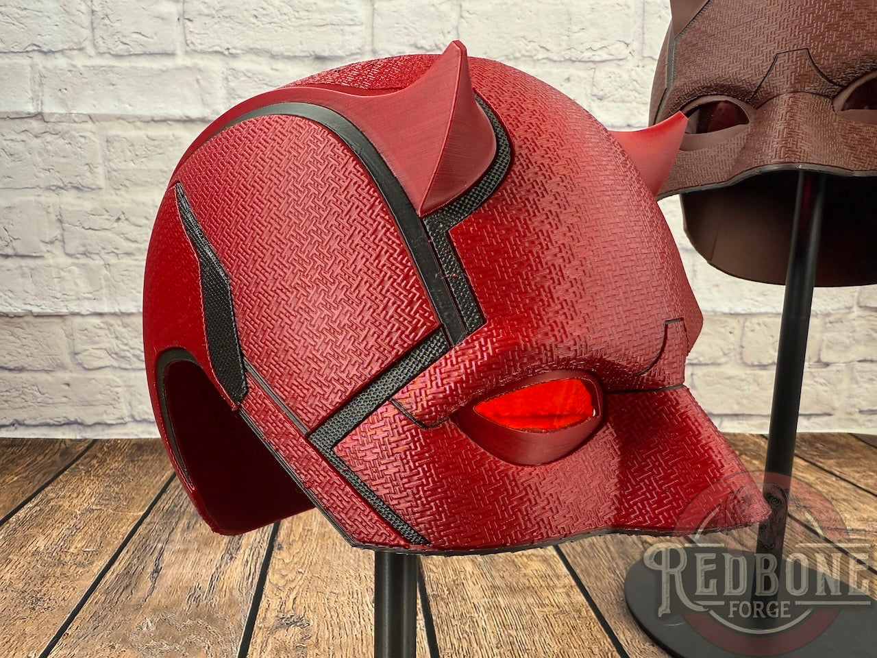 Red or Maroon Blind Devil Helmet