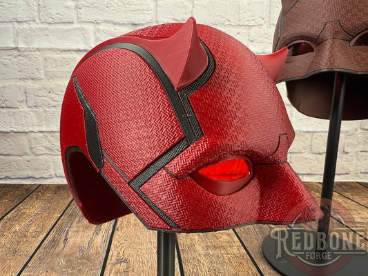 Red or Maroon Blind Devil Helmet