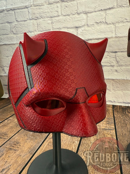 Red or Maroon Blind Devil Helmet