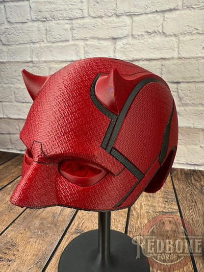 Red or Maroon Blind Devil Helmet