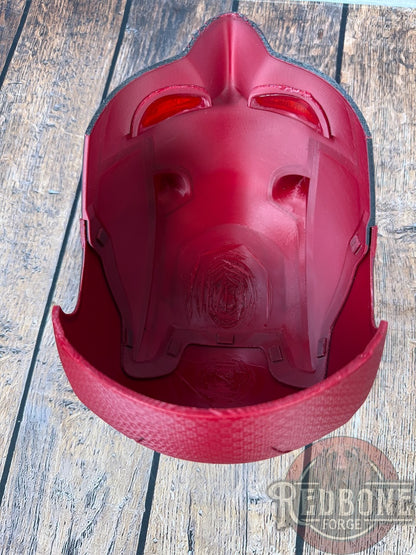 Red or Maroon Blind Devil Helmet