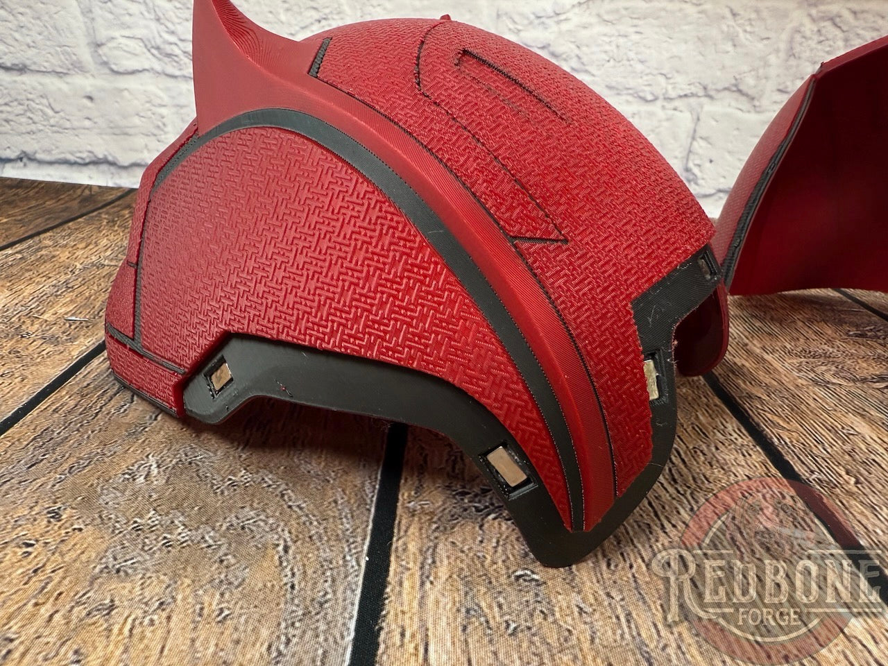 Red or Maroon Blind Devil Helmet