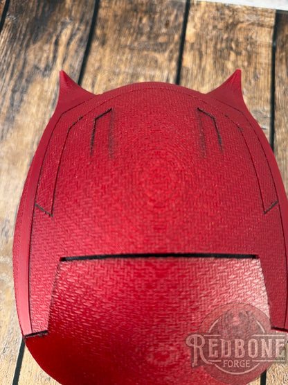 Red or Maroon Blind Devil Helmet