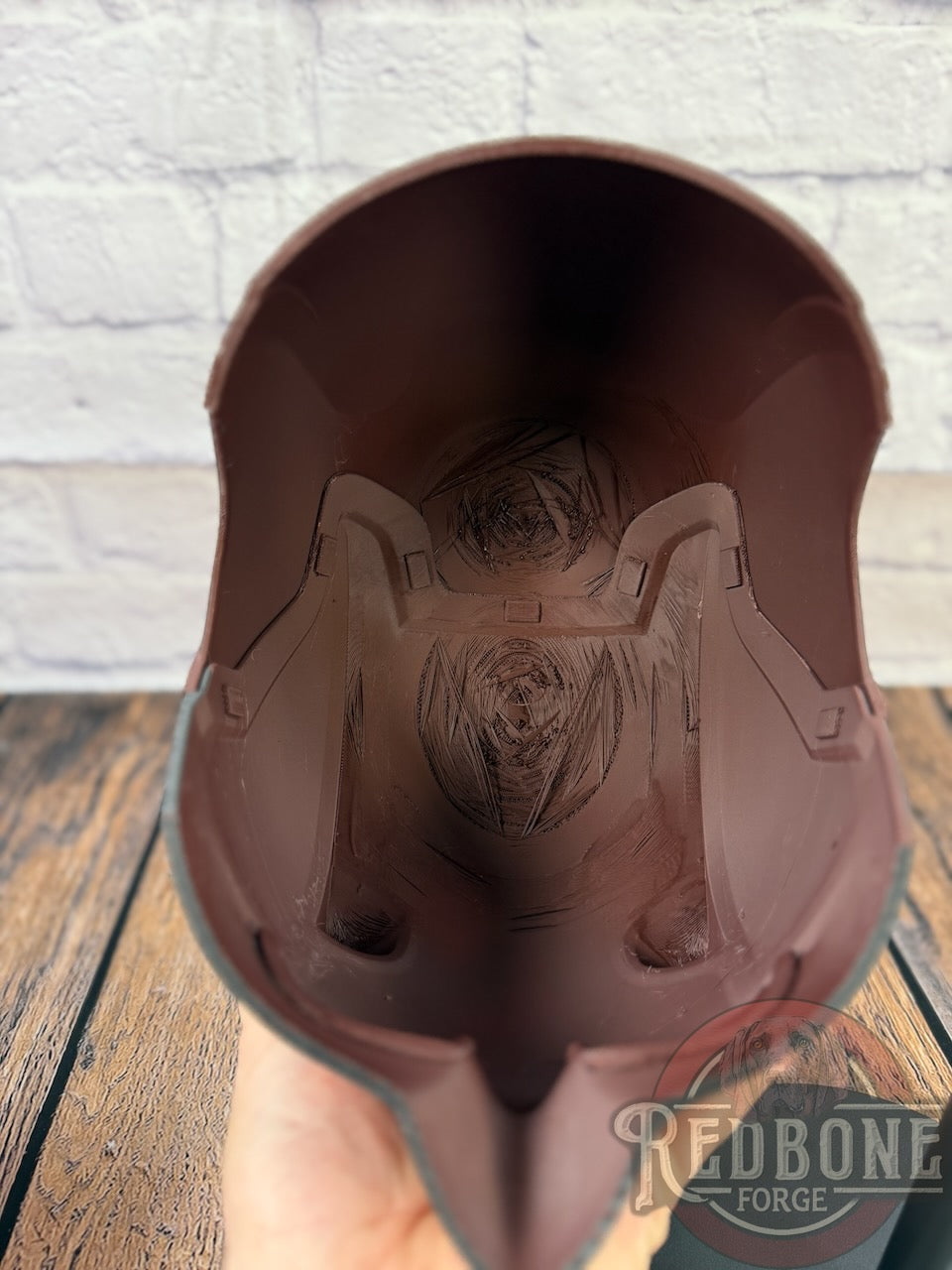 Red or Maroon Blind Devil Helmet