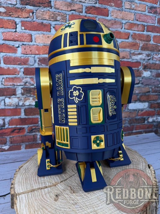 Notre Dame Inspired R2 Fighting Irish Astromech Droid