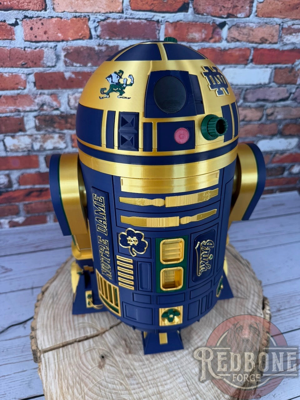 Notre Dame Inspired R2 Fighting Irish Astromech Droid