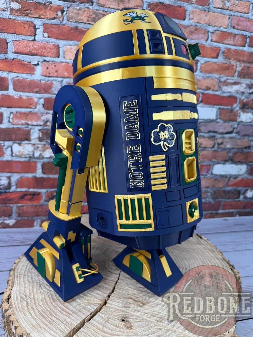 Notre Dame Inspired R2 Fighting Irish Astromech Droid