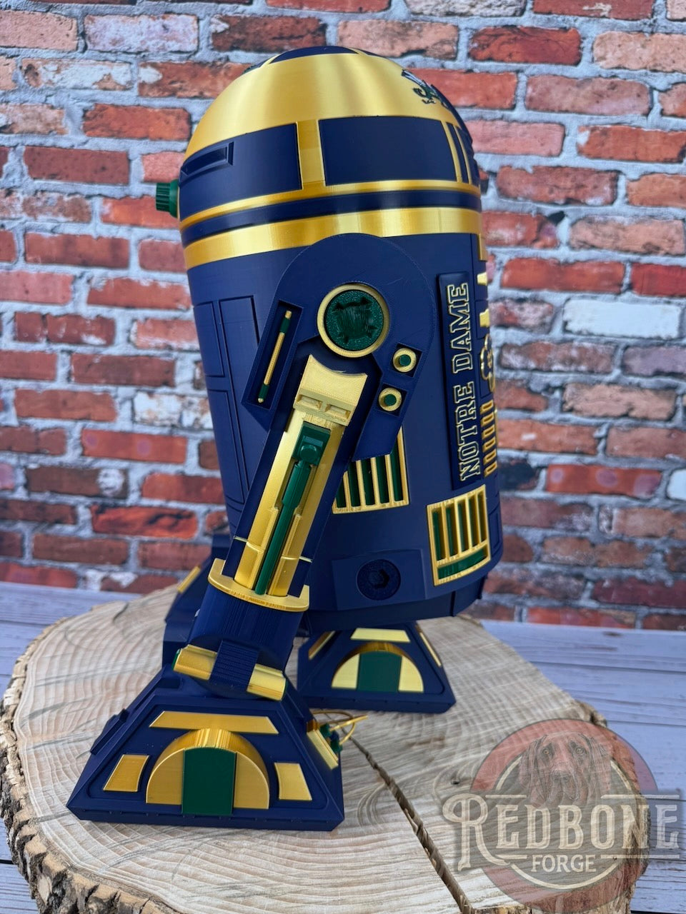 Notre Dame Inspired R2 Fighting Irish Astromech Droid