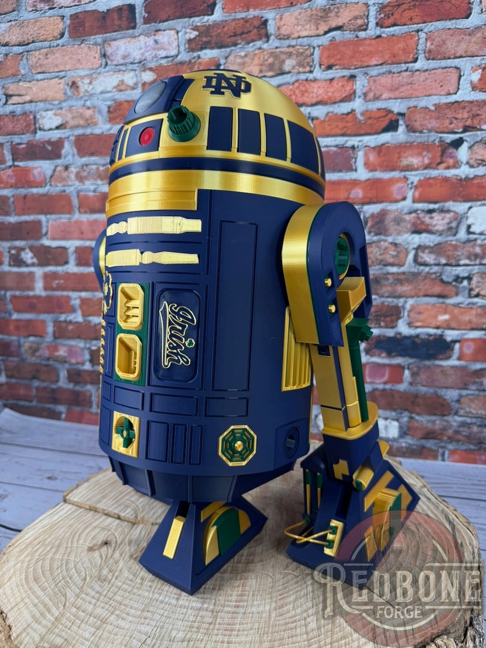 Notre Dame Inspired R2 Fighting Irish Astromech Droid