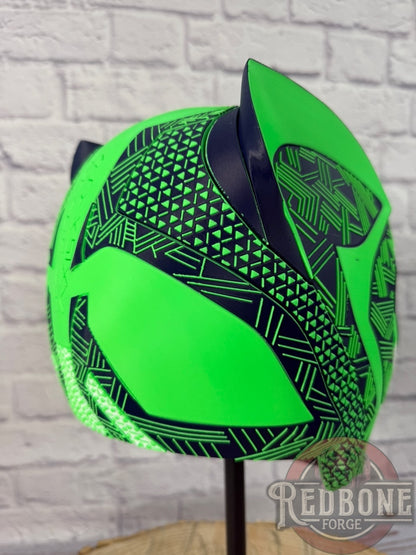 Seattle Inspired Seahawks Tribal Cat Warrior Helmet