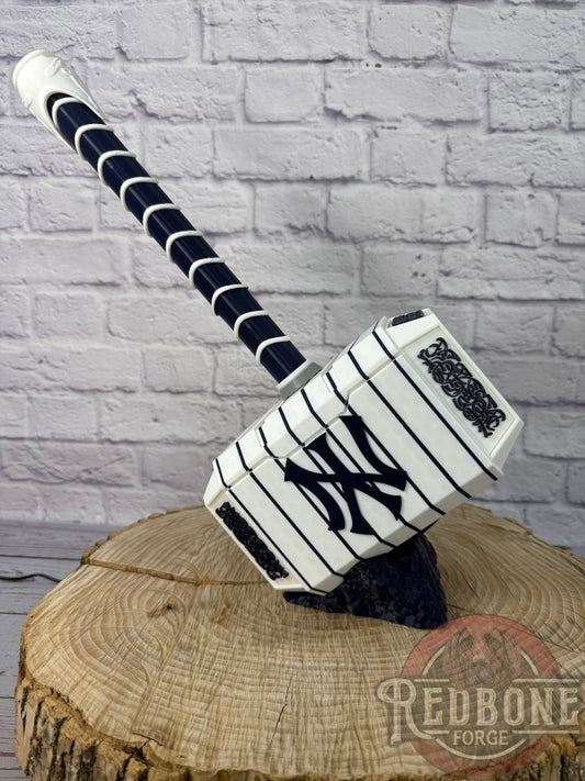 NY -Inspired Yankees Mjolnir Thor Hammer