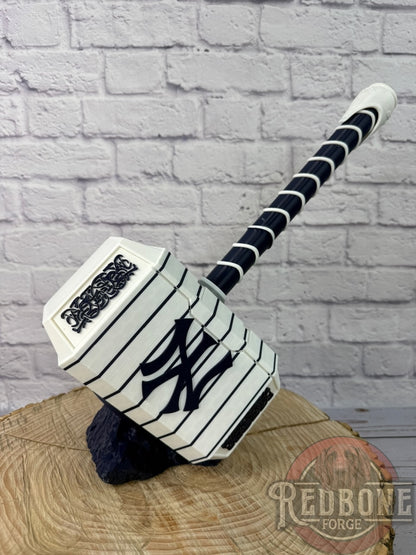 NY -Inspired Yankees Mjolnir Thor Hammer