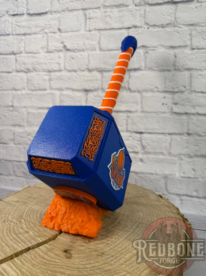 NY -Inspired Knicks Championship Mjolnir Thor Hammer