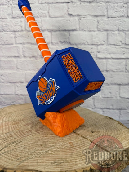 NY -Inspired Knicks Championship Mjolnir Thor Hammer