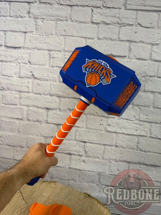 NY -Inspired Knicks Championship Mjolnir Thor Hammer