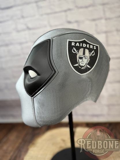 Vegas-Inspired Silver & Black Masked Mercenary Mask