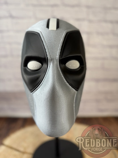 Vegas-Inspired Silver & Black Masked Mercenary Mask