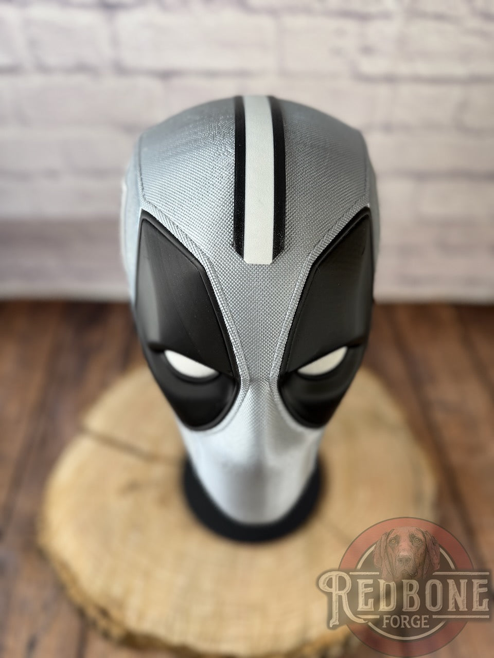 Vegas-Inspired Silver & Black Masked Mercenary Mask