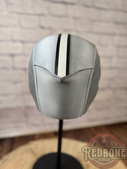 Vegas-Inspired Silver & Black Masked Mercenary Mask