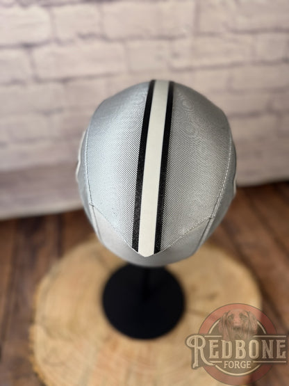 Vegas-Inspired Silver & Black Masked Mercenary Mask