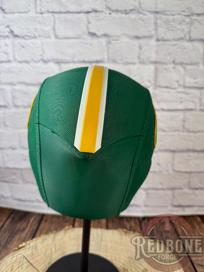 Green Bay-Inspired Green & Yellow Masked Mercenary Mask